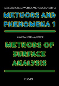 Titelbild: Methods of Surface Analysis 9780444413444