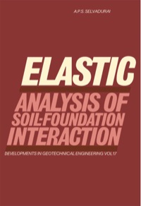 Cover image: Elastic Analysis of Soil-Foundation Interaction 9780444416636