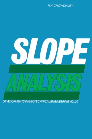 Imagen de portada: Slope Analysis 9780444417244
