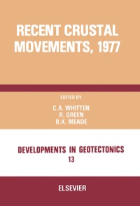 Cover image: Recent Crustal Movements, 1977 9780444417831