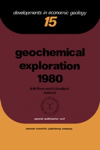 صورة الغلاف: Geochemical Exploration 1980 9780444420121