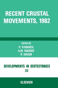 Cover image: Recent Crustal Movements, 1982 9780444422439