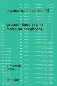صورة الغلاف: Gaussian Basis Sets for Molecular Calculations 1st edition 9780444422545