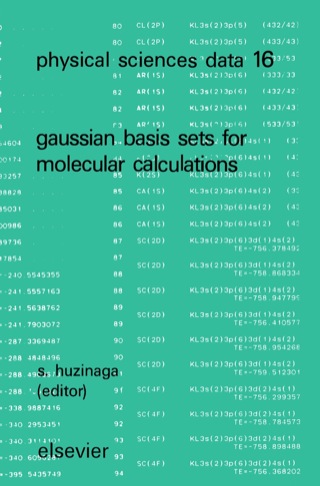 Cover image: Gaussian Basis Sets for Molecular Calculations 1st edition 9780444422545