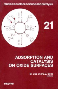 Imagen de portada: Adsorption and Catalysis on Oxide Surfaces 9780444425126