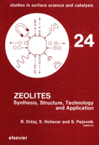 صورة الغلاف: Zeolites: Synthesis, Structure, Technology and Application 9780444425683