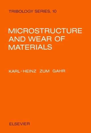 Cover image: Microstructure and Wear of Materials 9780444427540