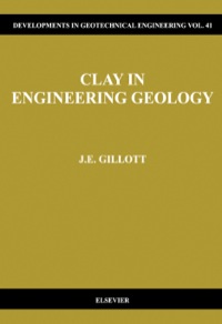 Imagen de portada: Clay in Engineering Geology 2nd edition 9780444427588