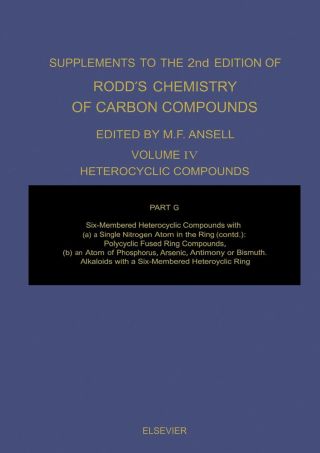 Cover image: Heterocyclic Compounds: A Modern Comprehensive Treatise 9780444428974