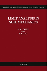 Cover image: Limit Analysis in Soil Mechanics 9780444430427