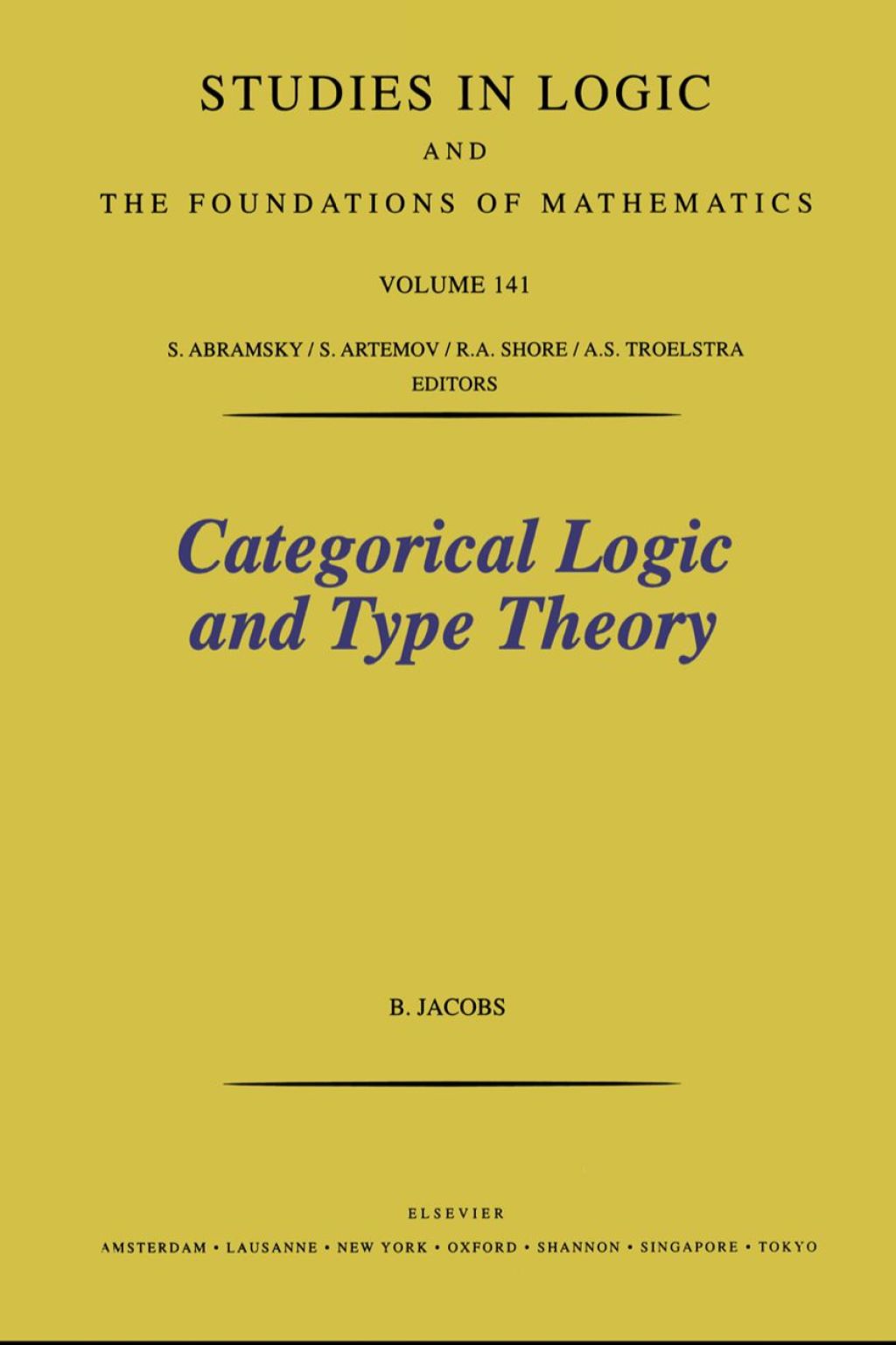 Categorical Logic and Type Theory