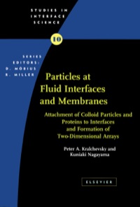 صورة الغلاف: Particles at Fluid Interfaces and Membranes: Attachment of Colloid Particles and Proteins to Interfaces and Formation of Two-Dimensional Arrays 9780444502346