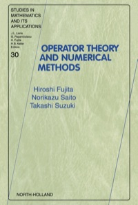 Titelbild: Operator Theory and Numerical Methods 9780444504746