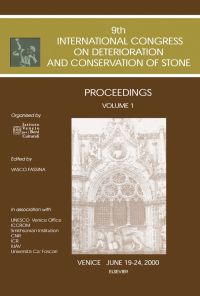 Imagen de portada: Proceedings of the 9th International Congress on Deterioration and Conservation of Stone 9780444505170