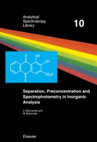 Titelbild: Separation, Preconcentration and Spectrophotometry in Inorganic Analysis 9780444505248