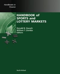 Titelbild: Handbook of Sports and Lottery Markets 9780444507440