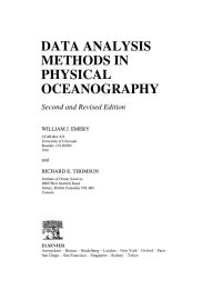 Imagen de portada: Data Analysis Methods in Physical Oceanography: Second and Revised Edition 2nd edition 9780444507563