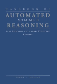 Imagen de portada: Handbook of Automated Reasoning 9780444508133