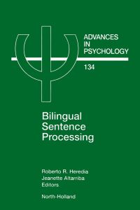 Cover image: Bilingual Sentence Processing 9780444508478