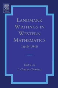 Cover image: Landmark Writings in Western Mathematics  1640-1940 9780444508713