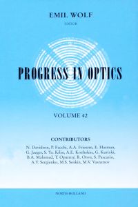 Cover image: Progress in Optics Volume 42 9780444509086