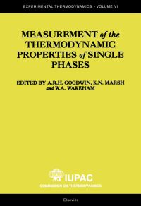 Imagen de portada: Measurement of the Thermodynamic Properties of Single Phases 9780444509314