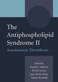 Titelbild: The Antiphospholipid Syndrome II: Autoimmune Thrombosis 9780444509871