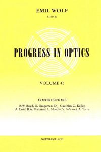 Cover image: Progress in Optics Volume 43 9780444510228