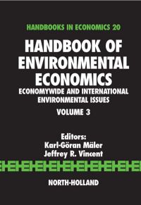Imagen de portada: Handbook of Environmental Economics: Economywide and International Environmental Issues 9780444511461