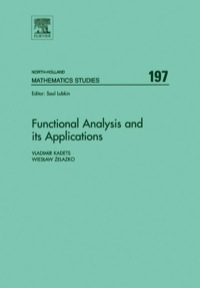 Imagen de portada: Functional Analysis and its Applications: Proceedings of the International Conference on Functional Analysis and its Applications dedicated to the 110th Anniversary of Stefan Banach, May 28-31, 2002, Lviv, Ukraine 9780444513731