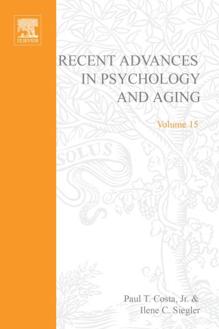 Cover image: Recent Advances in Psychology and Aging 9780444514950