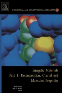 Cover image: Energetic Materials: Part 1. Decomposition, Crystal and Molecular Properties 1st edition 9780444515186