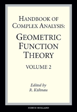 Titelbild: Handbook of Complex Analysis: Geometric Function Theory 9780444515476