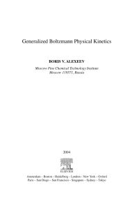 Immagine di copertina: Generalized Boltzmann Physical Kinetics 9780444515827