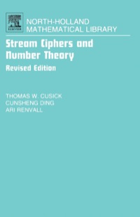 Cover image: Stream Ciphers and Number Theory 9780444516312