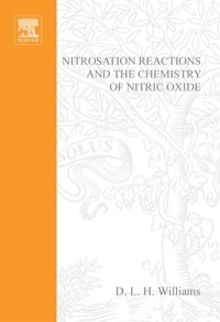 صورة الغلاف: Nitrosation Reactions and the Chemistry of Nitric Oxide 9780444517210