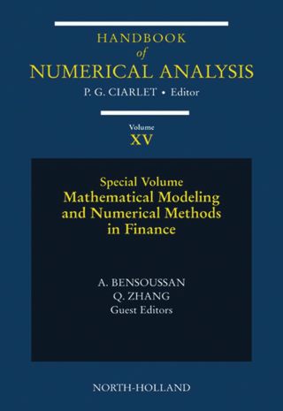 Cover image: Mathematical Modelling and Numerical Methods in Finance: Special Volume 9780444518798