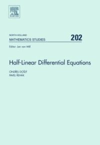 Cover image: Half-Linear Differential Equations 9780444520395