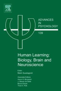 Cover image: Human Learning: Biology, Brain, and Neuroscience: Biology, Brain, and Neuroscience 9780444520807