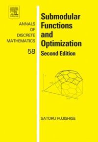 Imagen de portada: Submodular Functions and Optimization: Second Edition 2nd edition 9780444520869