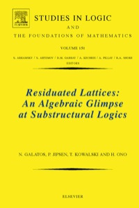 Imagen de portada: Residuated Lattices: An Algebraic Glimpse at Substructural Logics: An Algebraic Glimpse at Substructural Logics 9780444521415