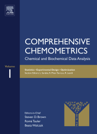 Titelbild: Comprehensive Chemometrics: Chemical and Biochemical Data Analysis 9780444527028