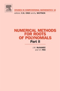 صورة الغلاف: Numerical Methods for Roots of Polynomials - Part II 1st edition 9780444527301