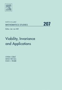 Imagen de portada: Viability, Invariance and Applications 9780444527615