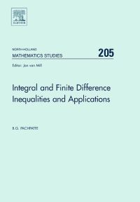 表紙画像: Integral and Finite Difference Inequalities and Applications 9780444527622