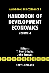 Cover image: Handbook of Development Economics 9780444531001