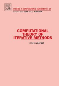Cover image: Computational Theory of Iterative Methods 9780444531629