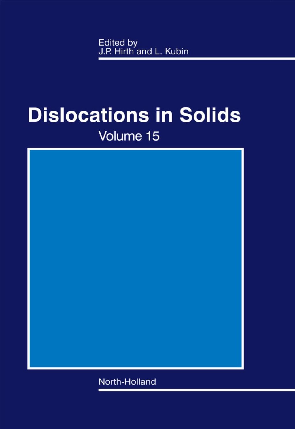 Dislocations in Solids