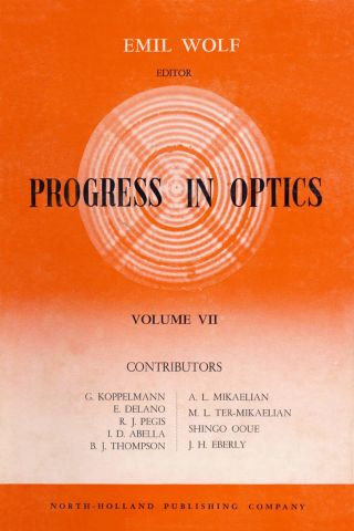 Cover image: Progress in Optics Volume 7 9780444533395