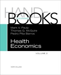Titelbild: Handbook of Health Economics 9780444535924